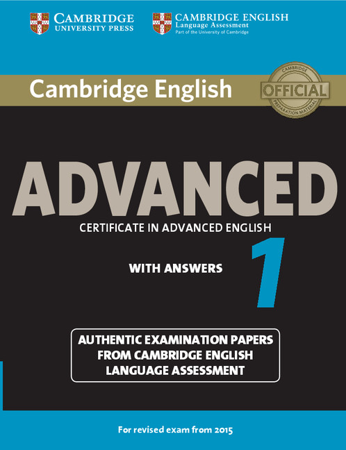 Cambridge English Advanced 1 for Revised Exam from 2015