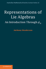 Introduction lie groups and lie algebras | Algebra | Cambridge 