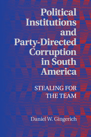 Political Institutions and Party-Directed Corruption in South America