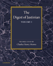 The Digest of Justinian