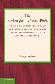 The Roxburghshire Word-Book