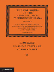 The Colloquia of the Hermeneumata Pseudodositheana