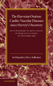Cardio-Vascular Diseases since Harvey's Discovery