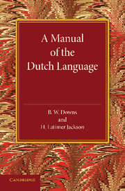 A Manual of the Dutch Language