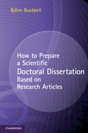 How to Prepare a Scientific Doctoral Dissertation Based on Research Articles