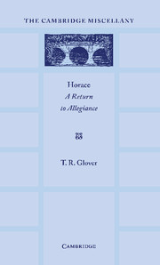 Horace: A Return to Allegiance