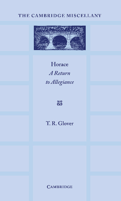 Horace: A Return to Allegiance