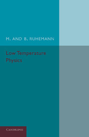 Low Temperature Physics