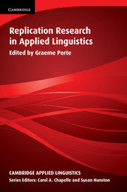 Replication Research in Applied Linguistics