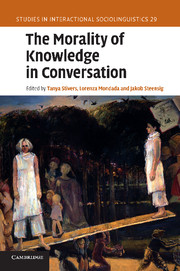 The Morality of Knowledge in Conversation