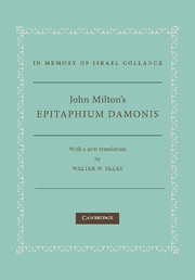 John Milton's Epitaphium Damonis