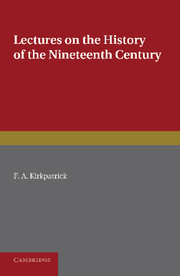 Lectures on the History of the Nineteenth Century