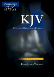 KJV Concord Reference Bible, black calfsplit leather