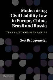 Modernising Civil Liability Law in Europe, China, Brazil and Russia