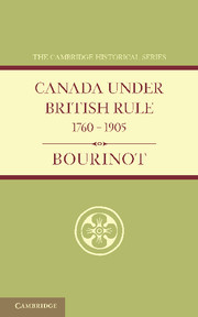 Canada under British Rule 1760–1905