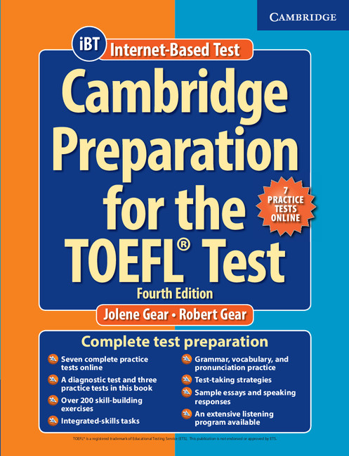 The Cambridge Preparation for the TOEFL Test, Fourth Edition, helps students master the language skills they need to succeed on the TOEFL iBT and communicate effectively in an academic setting.
