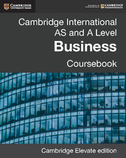 Cambridge International AS and A Level Business Coursebook Cambridge Elevate Edition (2 Years)