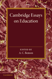 cambridge essays on education