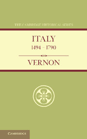 Italy from 1494 to 1790