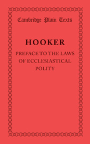 Preface to the Laws of Ecclesiastical Polity