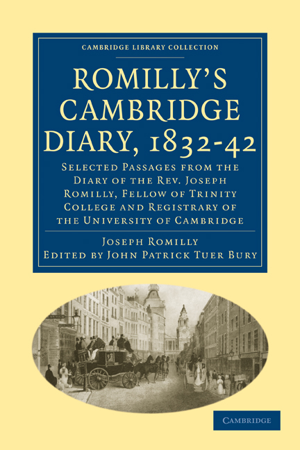 Romilly s Cambridge Diary 1832 42