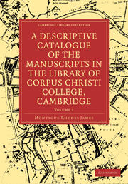 A Descriptive Catalogue of the Manuscripts in the Library of Corpus Christi College