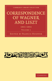 Correspondence of Wagner and Liszt