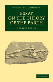 Cuvier essay on the theory of the earth