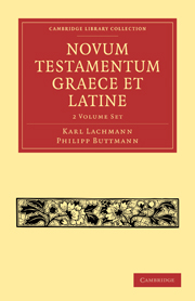 Novum Testamentum Graece et Latine