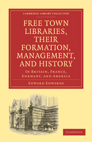 Free Town Libraries, their Formation, Management, and History