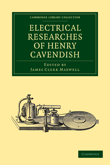 Electrical Researches of Henry Cavendish