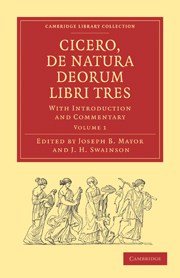 Cicero, De Natura Deorum Libri Tres