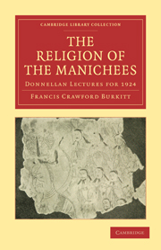 The Religion of the Manichees