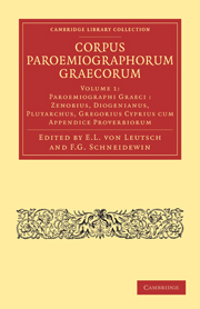 Corpus Paroemiographorum Graecorum