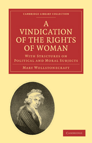 mary wollstonecrafts a vindication of the rights of woman