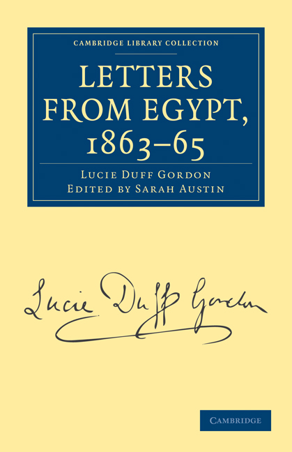 Letters from Egypt, 1863–65