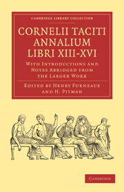Cornelii Taciti Annalium Libri XIII-XVI
