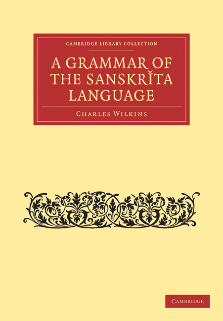 Grammar of the Sanskrit Language