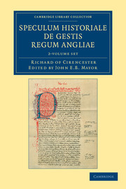 Ricardi de Cirencestria speculum historiale de gestis regum Angliae