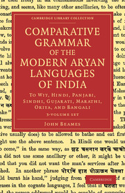 Comparative Grammar of the Modern Aryan Languages of India