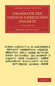 Grammatik der Oskisch-Umbrischen Dialekte