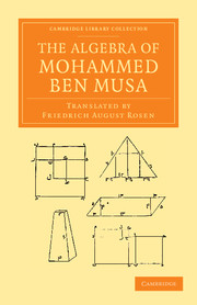 The Algebra of Mohammed ben Musa