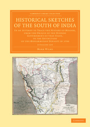 Historical Sketches of the South of India