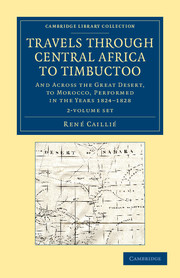 Travels through Central Africa to Timbuctoo