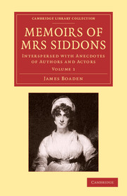 Memoirs of Mrs Siddons