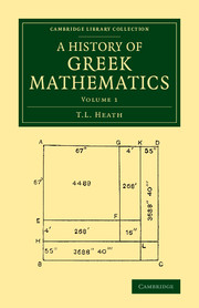 A History of Greek Mathematics