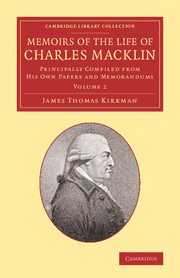 Memoirs of the Life of Charles Macklin, Esq.