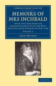 Memoirs of Mrs Inchbald