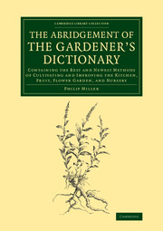 The Abridgement of the Gardener's Dictionary