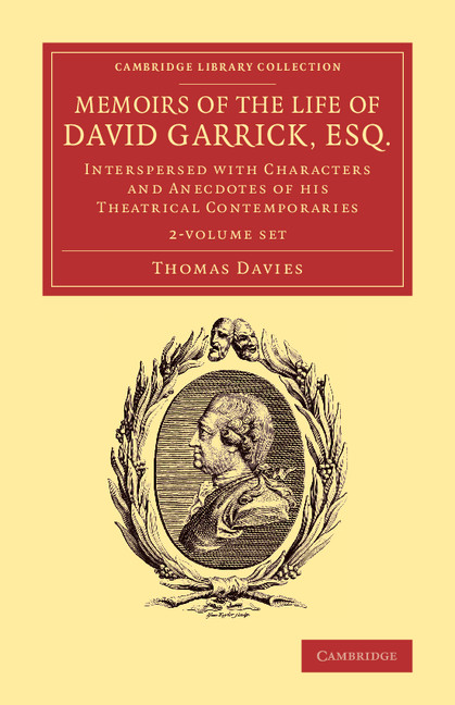 Memoirs of the Life of David Garrick, Esq. 2 Volume Set